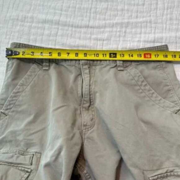 VTG Levi’s Silver Tab Pants Mens 36x32 Khaki Baggy Wide Leg Cargo Skater Y2K - Picture 9 of 11